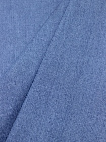 Мерный лоскут (ткань в отрезах) - Сорочечная джинсовая ткань цв.Светло-синий, ш.1.45м