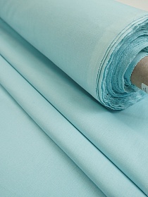 Поплин цв.Св.лазурно-голубая дымка, СОРТ2, ш.2.2м, хлопок-100%, 105гр/м.кв