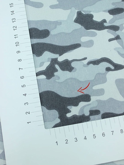 Бязь "Камуфляж" цв.серый, ш.1.5м, хлопок-100%, 120гр/м.кв