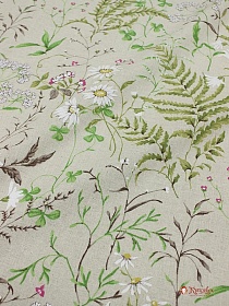 Мерный лоскут (ткань в отрезах) - Полулен "Льняное лето", (на суровом), ш.1.5м, лен-30%