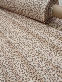 Ситец "Мелкоцветье" цв.бежевый, ГОСТ, ш.0.8м, хлопок-100%, 86гр/м.кв