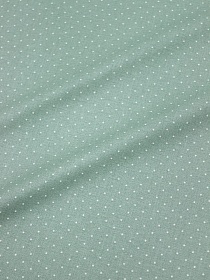 Бязь "Очень мелкий горох (1мм) на мятно-зеленой дымке", ш.1.5м, хлопок-100%, 138гр/м.кв