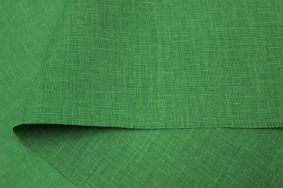 Лен сорочечный цв.Лесной зеленый, ш.1.5м, лен-100%, 125гр/м.кв