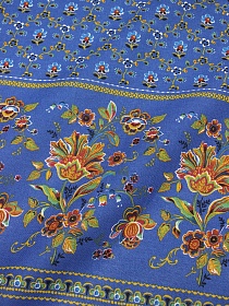 Рогожка "Ализарин" цв.синий, ш.1.5м, хлопок-100%, 160гр/м.кв