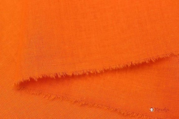 Поплин цв.Ярко-оранжевый, ш.2.2м, хлопок-100%, 105гр/м.кв