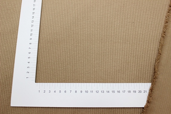 Вельвет цв.Песочно-коричневый, ш.1.5м, хлопок-100%, 315гр/м.кв