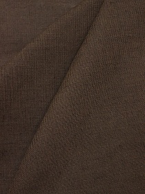 Мерный лоскут (ткань в отрезах) Полулен цв.Шоколадно-коричневый, СОРТ2, ш.1.5м, лен-57%, хлопок-43%, 200гр/м.кв