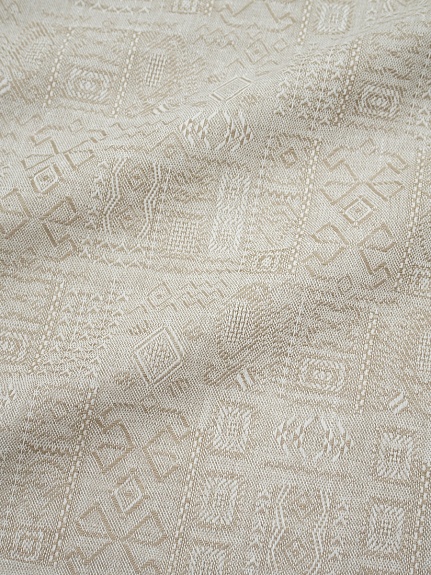 Полулен жаккард "Египет" цв.бежевый, ш.1.55м, лен-42%, хлопок-58%, 180гр/м.кв