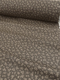 Сатин "Нежный полет" цв.темно-кофейный, ш.2.35м, хлопок-100%, 110гр/м.кв