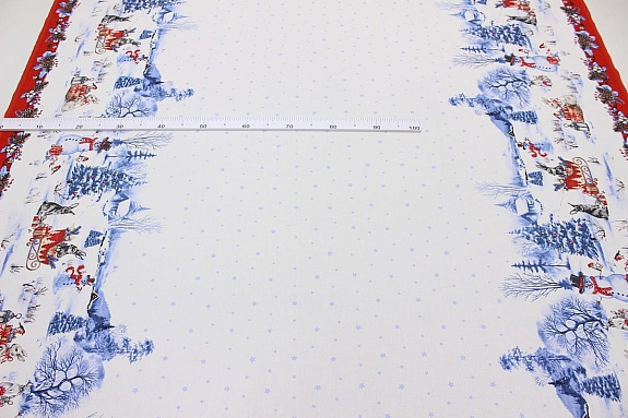 Рогожка "Зимние хлопоты", ш.1.54м, хлопок-100%, 165гр/м.кв