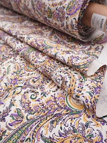 Полулен "Русская красавица" цв.сиреневый, ш.1.8м, лен-50%, хл-50%, 190гр/м.кв