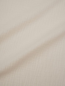 Мерный лоскут( ткань в отрезах) Муслин двухслойный с эффектом жатости цв.Ванильно-персиковый, ш.1.4м, хлопок-100%, 110гр/м.кв