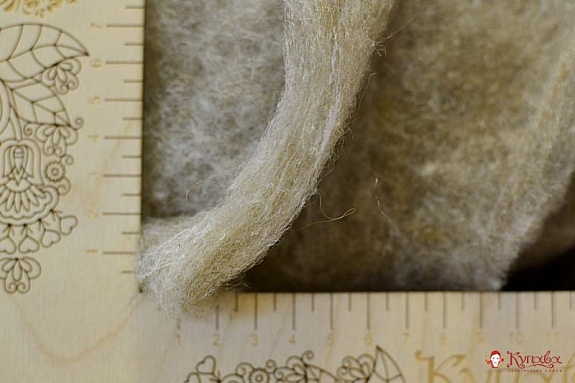 Термополотно с верблюжьей шерстью, ш.2.2м, натур.волокно-35%, полиэфир-65%, 100гр/м.кв