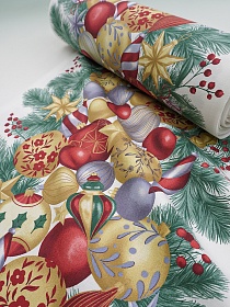 Дорожка "Золотые игрушки", ш.0.5м, хлопок -100%, 228гр/м.кв