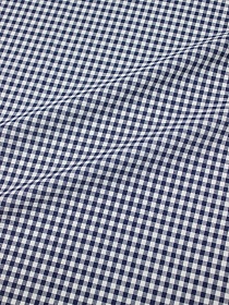 Вареный (стираный) хлопок "Клетка (0.4*0.4см)" цв.темно-синий, ш.2.5м, хл-100%, 110гр/м.кв