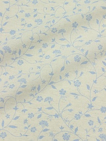 Полулен "Незабудки" (на суровом), ш.1.5м, лен-30%, хлопок-70%, 147гр/м.кв