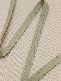 Лента киперная цв.светлый серо-оливковый, ш.10мм, хлопок-100%