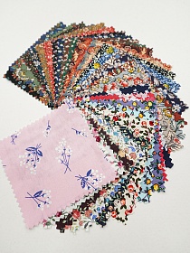 Комплект образцов "Импортный хлопок: цветочный дизайн" №1