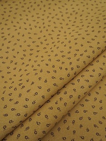 Теплый хлопок "Ноктюрн" цв.темная горчица, ш.1.5м, хлопок-100%, 160гр/м.кв