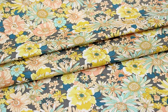 Импорт. хлопок "Каскад чувств", ш.1.5м, хлопок-100%, 100гр/м.кв