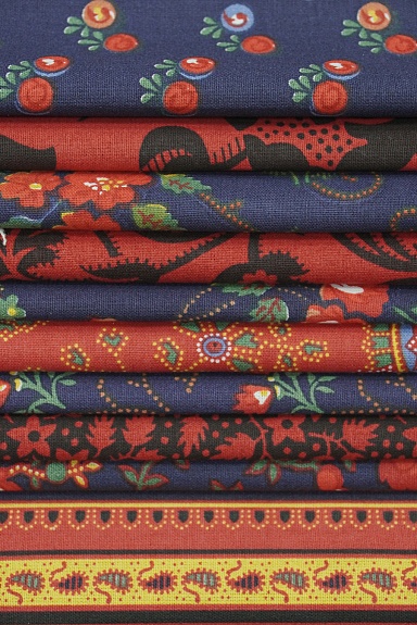 Набор тканей для рукоделия "Наследие мануфактур", 35*35 см, 10 шт