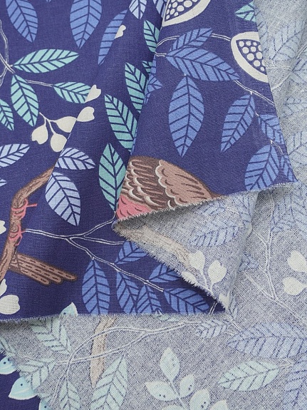 Бязь "Птичьи напевы", ш.2.2м, хлопок-100%, 142гр/м.кв