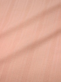 Фактурный хлопок "Рельефные полоски" цв.Пыльный розово-персиковый , ш.1.45м, хл-100%, 115гр/м.кв