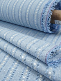 Фактурный хлопок "Колосок" цв.небесно-голубая дымка, ш.1.45м, хл-100%, 100гр/м.кв