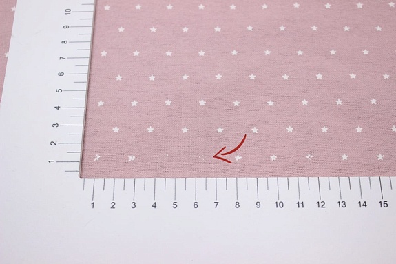 Теплый хлопок "Мелкие звезды на розовой дымке", ш.1.51м, хлопок-100%, 140гр/м.кв