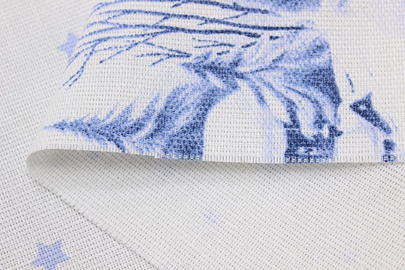 Рогожка "Зимние хлопоты", ш.1.54м, хлопок-100%, 165гр/м.кв