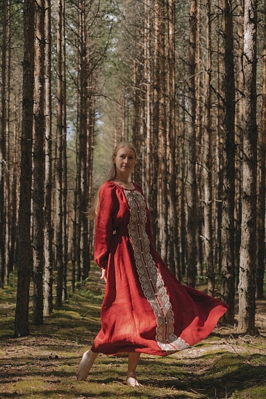 Льняное платье*