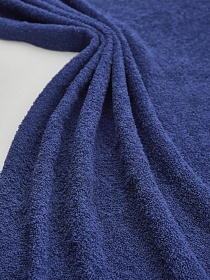 Махровая ткань цв.Темно-синий, ш.1.5м, хлопок-100%, 350гр/м.кв