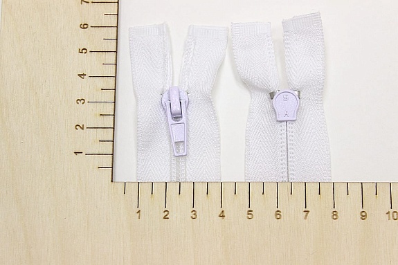 Молния спиральная №5 цв.белый, 55см