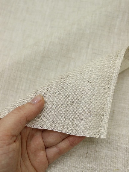 Лен костюмный умягченный цв.Натуральный светлый, ш.1.5м, лен-100%, 160гр/м.кв