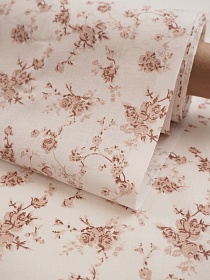 Перкаль "Микаэла" цв.кофейный, ш.1.5м, хлопок-100%, 100гр/м.кв