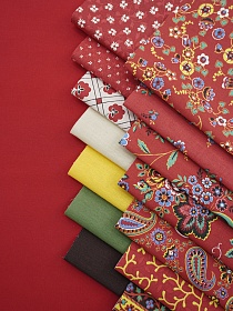 Набор тканей для рукоделия "Барановские мотивы №2", 45*30 см, 15 шт