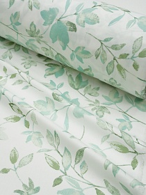 Сатин "Лиственный сон - крупные веточки", (комп), ш.2.35м, хлопок-100%, 110гр/м.кв