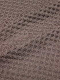Вафельное премиум-полотно "Бохо" цв.темный туман-2, ш.1.72м, хлопок-100%, 240гр/м.кв