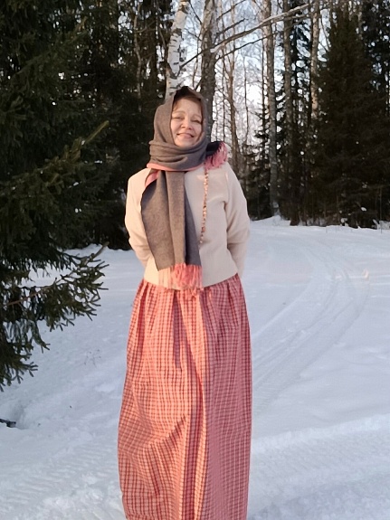 Юбка из пестроткани этнографической