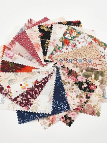 Комплект образцов "Лен с вискозой Цифр.печать" №1