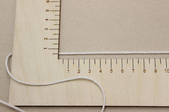 Шнур цв.ванильный, 2мм, хлопок-100%