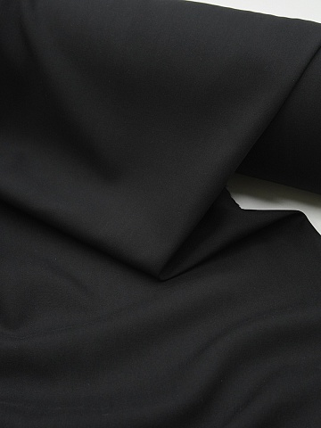 Штапель цв.Черный, ш.1.45м, вискоза-100%, 110гр/м.кв