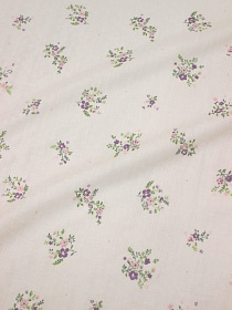Мерный лоскут Муслин Премиум двухслойный гладкий "Аромат нежности", ш.2.5м, хлопок-100%, 130гр/м.кв