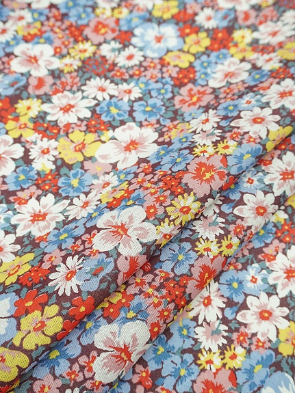 Мерный лоскут Ситец "Цветение лета", ш.0.8м, хлопок-100%, 85гр/м.кв