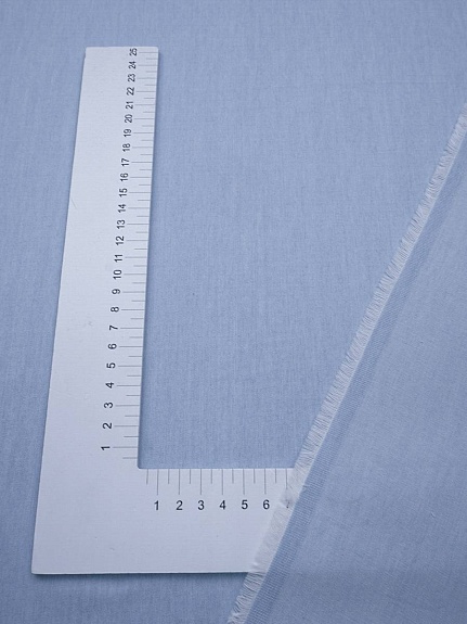 Сорочечная джинсовая ткань цв.Винтажно-голубой, ш.1.45м, хлопок-50%, вискоза-50%, 135гр/м.кв