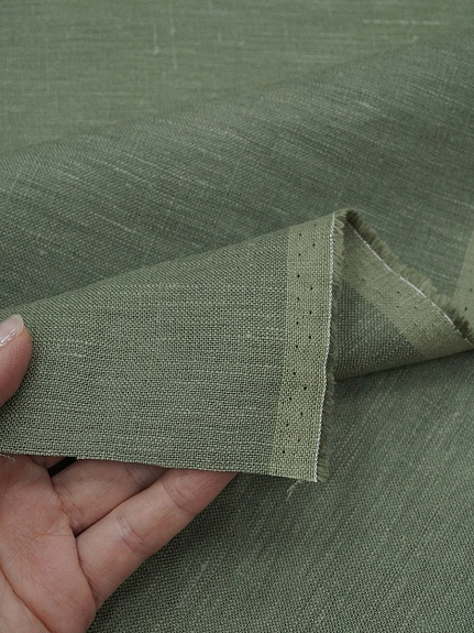 Лен костюмный цв.Винтажно-эвкалиптовый, ш.1.5м, лен-100%, 180гр/м.кв