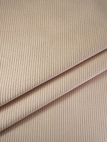 Вельвет цв.Бежево-кремовый, СОРТ2, ш.1.5м, хлопок-100%, 310гр/м.кв