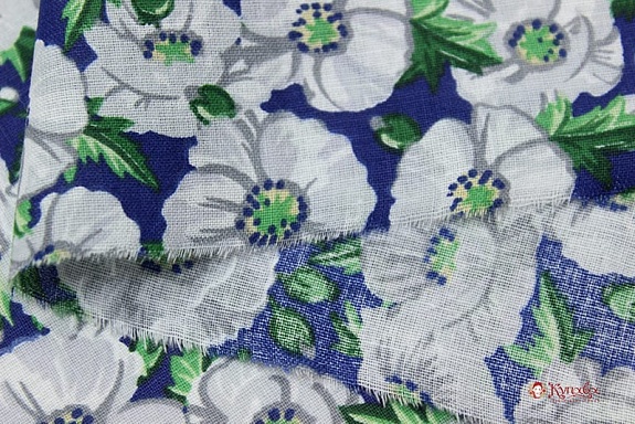 Перкаль "Хрустальные маки", ш.1.5м, хлопок-100%, 105гр/м.кв