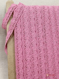 Кружево цв.розовый, ш.20мм, хлопок-90%, п/э-10%#015243