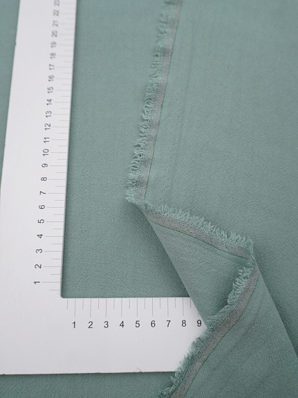 Крапива Рами (Ramie) с хлопком цв.Серо-мятная дымка, СОРТ2, ш.1.4м, крапива-50%, хлопок-50%